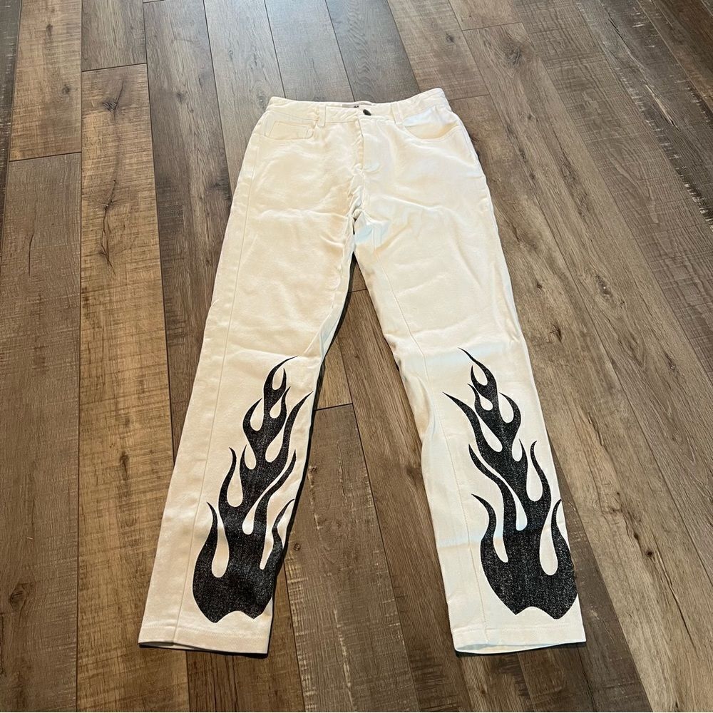NWT White Adika Flame jeans size s